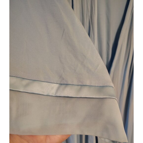 Soma S/M Light Blue Short Robe, Lace Accents, Sheer Trim Lightweight Romatic - Picture 6 of 7